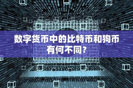 数字货币中的比特币和狗币有何不同？第1张-币资讯