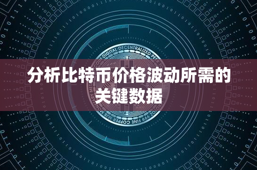 分析比特币价格波动所需的关键数据第1张-币资讯